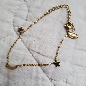 SOLD •4/$20• Moon & Star charm bracelet